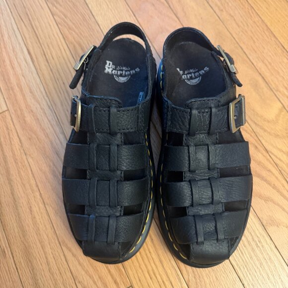 Dr Martens Wrenlie Grizzly Leather Fisherman Sandals - Picture 2 of 5